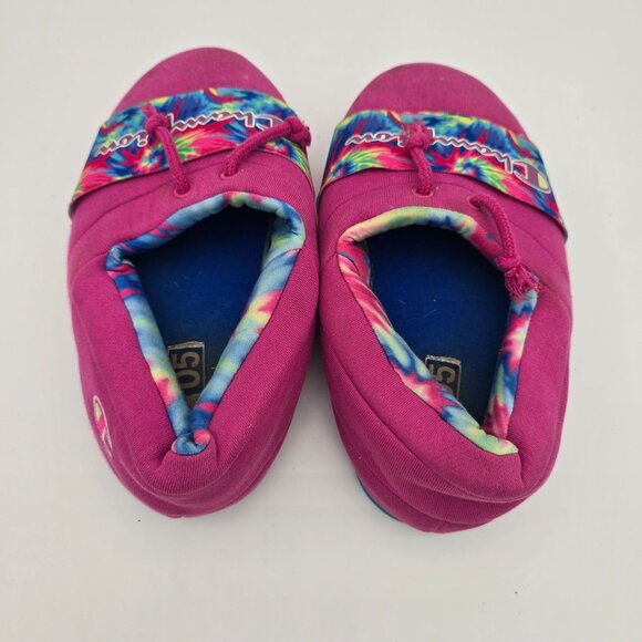 Champion Girls Slippers Tie Dye Drawstring Youth Size 5 - Picture 4 of 9